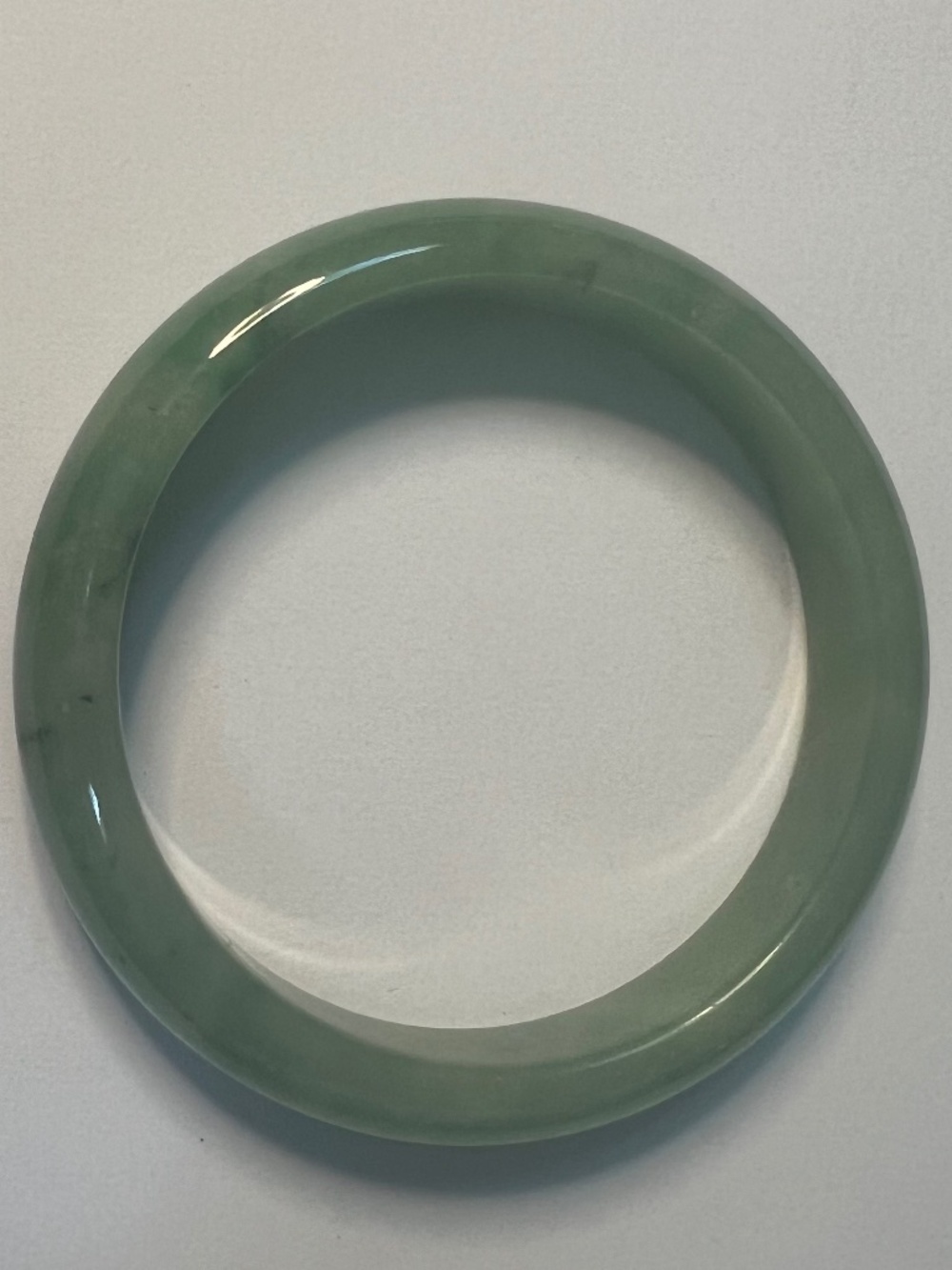 Vintage Celadon Green Jade/Hardstone Bracelet | Icy Translucent  Grade A (3)